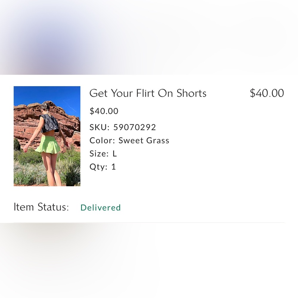 FP Movement Green Casual Shorts